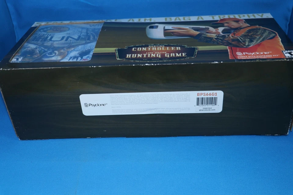 PSYCLONE BASS PRO SHOPS HUNTING CONTROLLER GUN W/ THE HUNT GAME NINTENDO WII NEW - Image 3 of 3