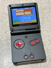 Nintendo Game Boy Advance SP System GBA SP IPS LCD Backlight BLACK