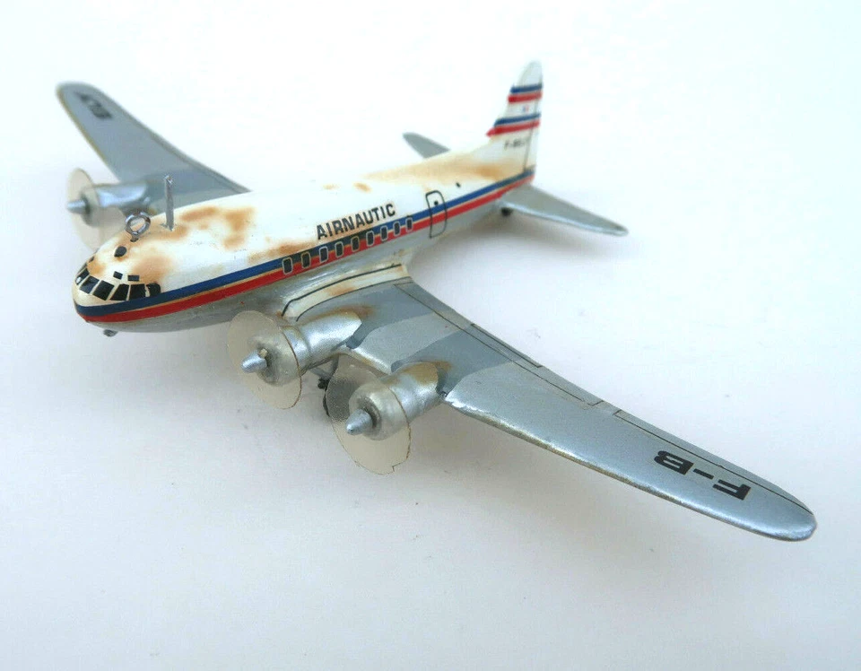 Wiking ? Avion Boeing 307 Stratoliner Airnautic F-BELY 16,5 Cm Bois Wood 1950 - Photo 4/4