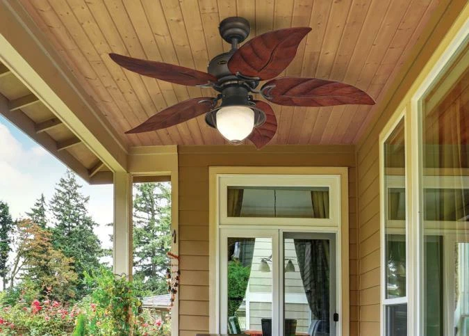 Oasis 48-Inch Indoor/Outdoor Ceiling Fan with LED Light Fixture 7236200 - Image 4 of 4
