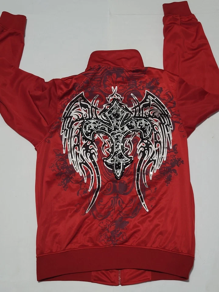 (#30) Chaqueta Fame Manga Larga Cremallera Completa Roja Talla Hombre XL  Foto 4 de 4