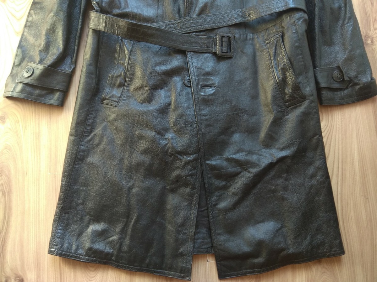 【希少】Leather Coat 豚革 Vintage Military 中綿入 s-l1200.jpg
