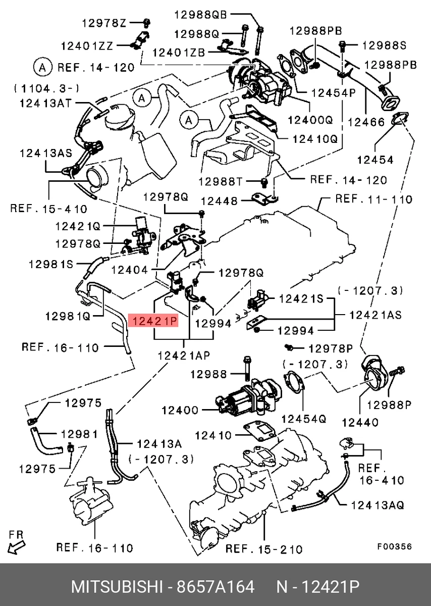 Genuine OE Valve Assembly Solenoid 8657A164 for Mitsubishi 8657 