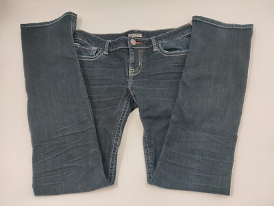 MEK DNM Womens 32x34 Barclay Slim Boot Dark Wash Blue Jeans
