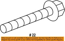 FORD OEM 13-20 Continental-Lower Cntrl Arm Bolt Right W717065S439