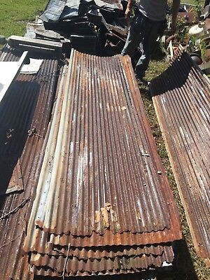 Corrugated metal ceiling