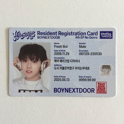 BOYNEXTDOOR 4th EP No Genre Weverse Albums Ver. Official Photocard - Picture 35 of 38