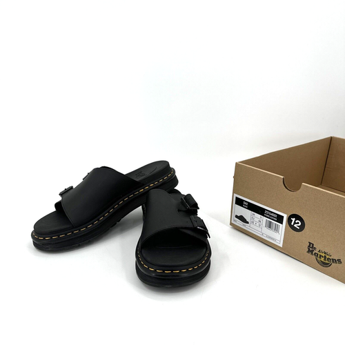 Dr Martens Men's DAX Black Hydro Leather Slide Sandals Size US 12 UK 11 NEW eBay