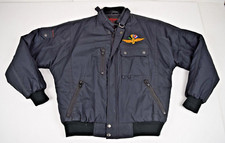 Vintage Jacket Sport Service Size M/L 70s Black Indianapolis Motor Speedway Logo