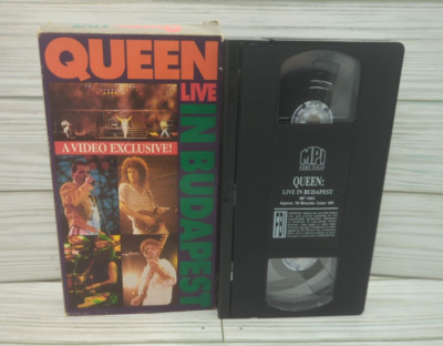 QUEEN LIVE IN BUDAPEST VHS HUNGARIAN RHAPSODY 1986 MAGIC TOUR FREDDIE MERCURY