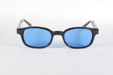 KD's Original Sunglasses,  Black Frame  / Turquoise Blue Lens