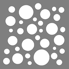 Polka Dots Circles Stencil Template Wall Signs Airbrush YOU CHOOSE SIZE