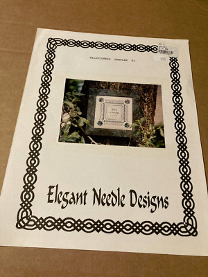 NEW RARE ELEGANT NEEDLE DESIGNS - WILDFLOWERS SAMPLER #3 HARDANGER CROSS STITCH