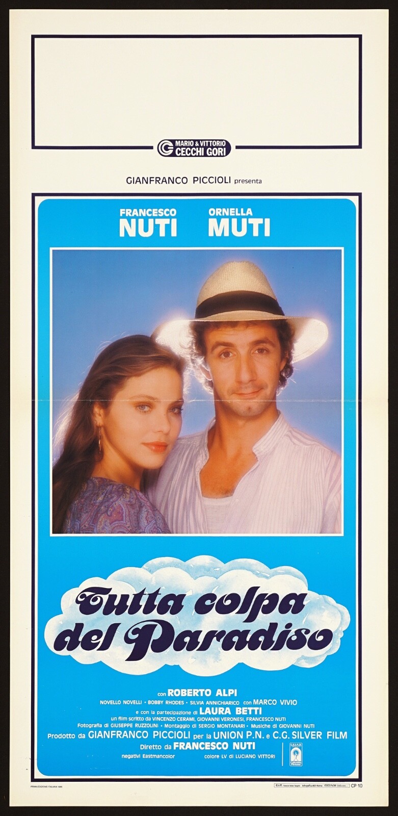 Locandina originale film Tutta colpa del Paradiso (1985) - Regia di Francesco Nuti