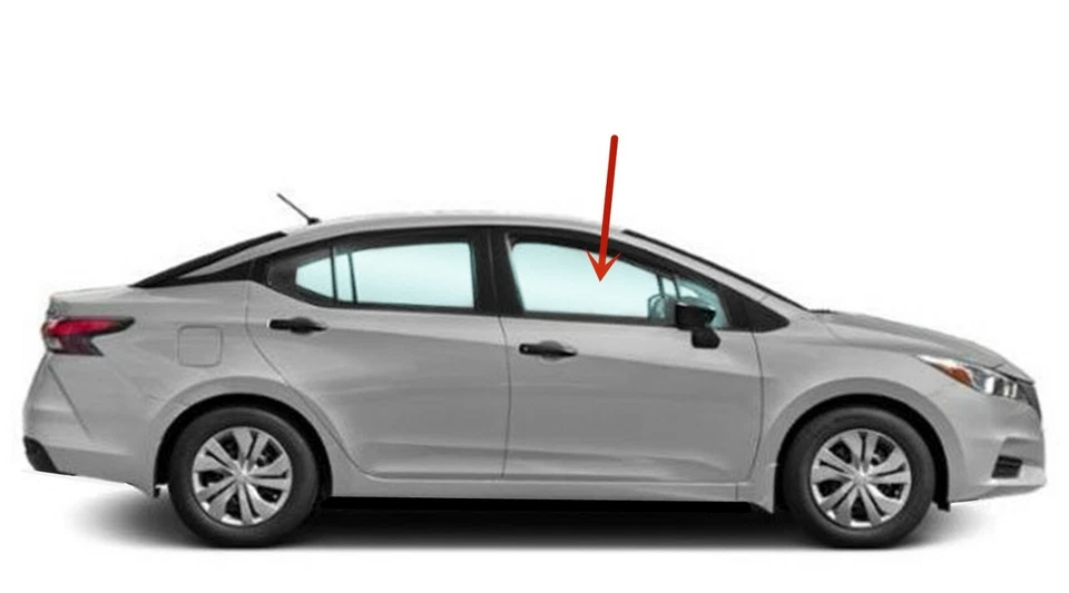 Fits 20-24 Nissan Versa Sedan Passenger Right Side Front Door Window Door Glass - Imagem 2 de 2
