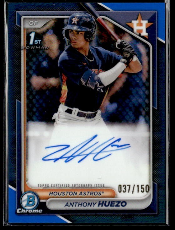 L6,404 - 2024 Bowman Chrome Prospect Auto Blue #CPAAHU Anthony Huezo /150