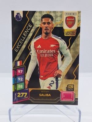 Panini Adrenalyn XL Plus 2025 Excellence Limited Edition William Saliba