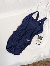 Speedo Girl's Swimsuit One Piece PowerFlex Flyback Solid Youth, Sz 10/36 Youth