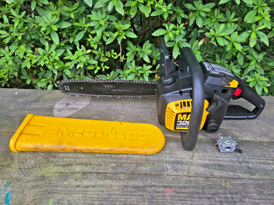 READY TO RUN McCULLOCH MAC 3200 CHAINSAW WITH 16'' BAR & CHAIN + GUARD