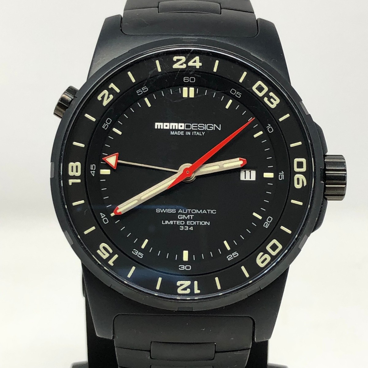 MOMO Design MD095 GMT Swiss Auto 46mm Men Watch 10 ATM Titanium Sapphire  Lmtd Ed | Acquisti Online su eBay