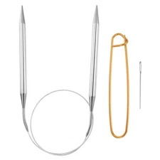 24" Circular Knitting Needles US 11/8.0mm Needles 5.51" Stainless Steel
