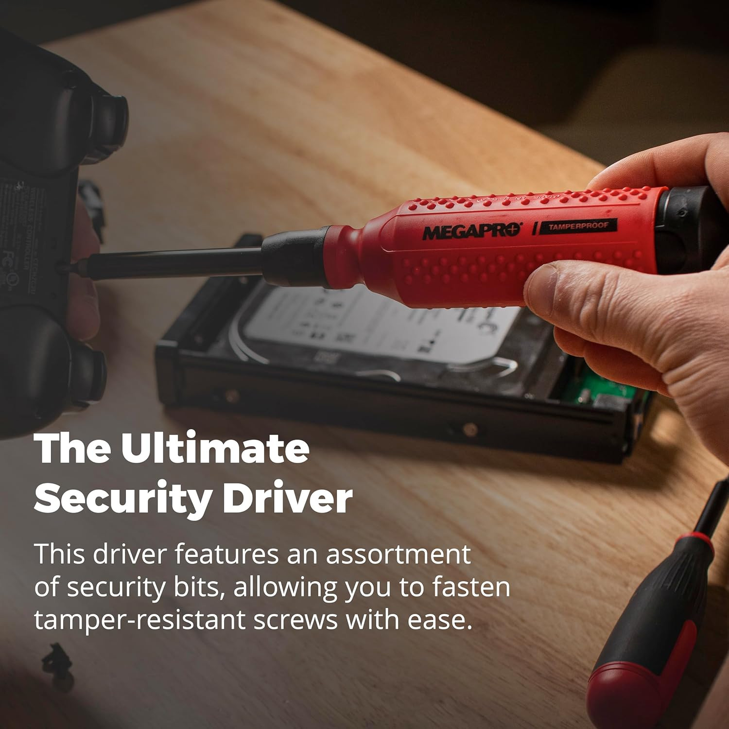 Tamperproof Security Screwdriver Set | Multi-Bit Screwdriver with ¼” Hex Shaft |