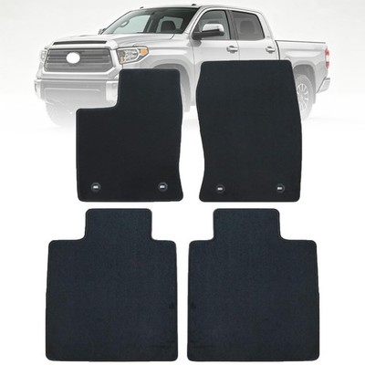 Floor Mats 2014-2021 Toyota Tundra CrewMax Waterproof All Weather Black AntiSlip