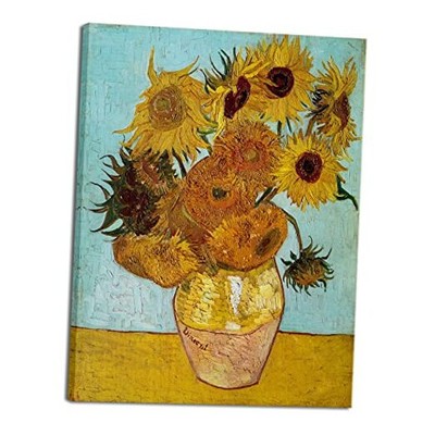  Large Canvas Wall Art Sunflower by Vincent Van Gogh Oil Paintings 40L'' x 30W''