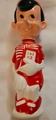 Walt Disney Productions Pinocchio Bubble Bath Bottle Vintage Colgate Red & White