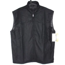 Schaefer Outfitter Mens XL Western Embroidered Wool Arena Vest NEW O940