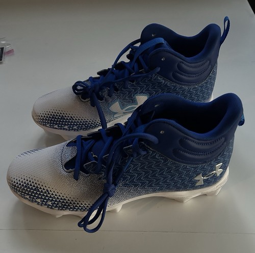 Under Armour UA Spotlight Fran RM 3.0 Football Cleats Men’s Size 11.5 Blue New - Picture 1 of 5