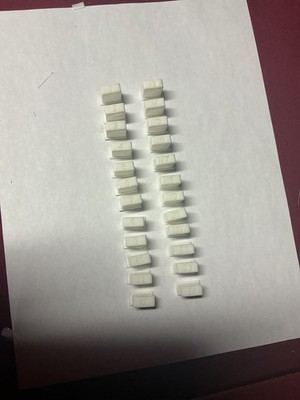 JUKEBOX  WURLITZER 120 OR 125 WALLBOX  SELECTION BUTTON SET  WHITE NEW 1-24