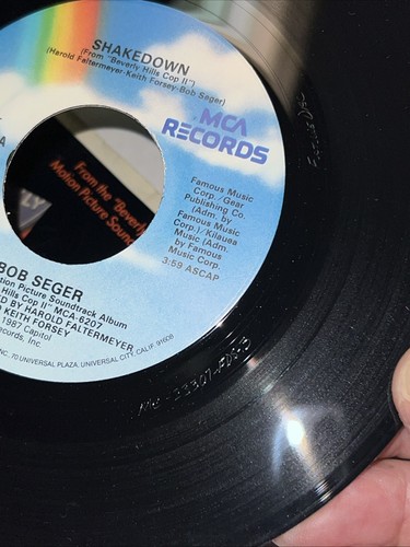 BEVERLY HILL COP II, BOB SEGER, EDDIE MURPHY 1987 "Shakedown" 45 Raro - Foto 21 di 22