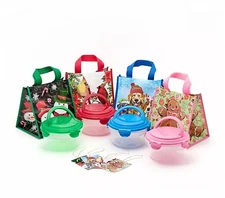 LocknLock ONE Bowl w/ Handle Lid & Holiday Bag and Gift Tag Choose Color