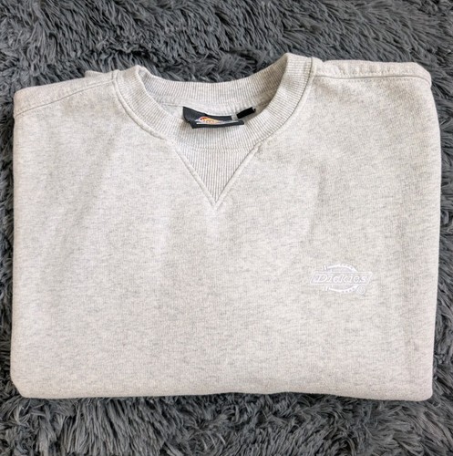 Dickies Women's Small Jumper Grey Embroidered Logo Sweatshirt - Picture 1 of 7