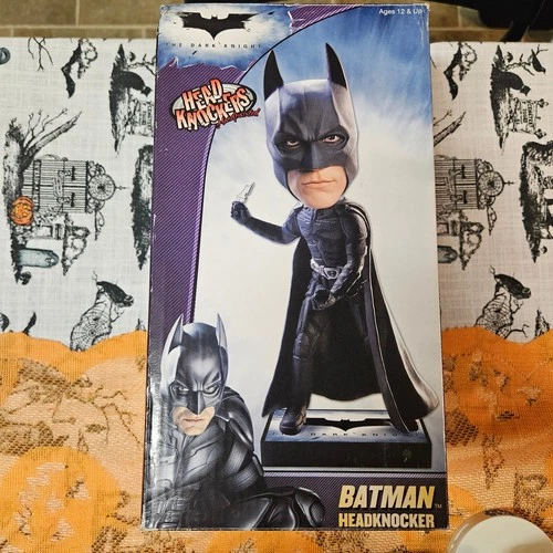 The Dark Knight Batman NECA Head Knockers Bobblehead Christian Bale DC Comics