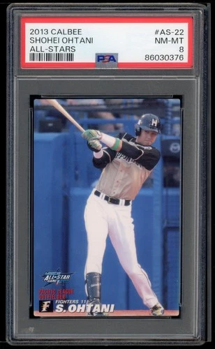 2013 CALBEE ALL-STARS #AS22 SHOHEI OHTANI RC PSA 8