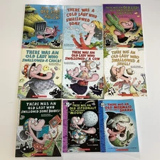Lucille Colandro Old Lady Swallowed Jared Lee Preschool Kindergarten 9 Book Lot
