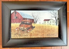 Billy Jacobs Grandad's Ole Truck  Farmhouse Primative Rustic-Framed 13.5 x 9.5