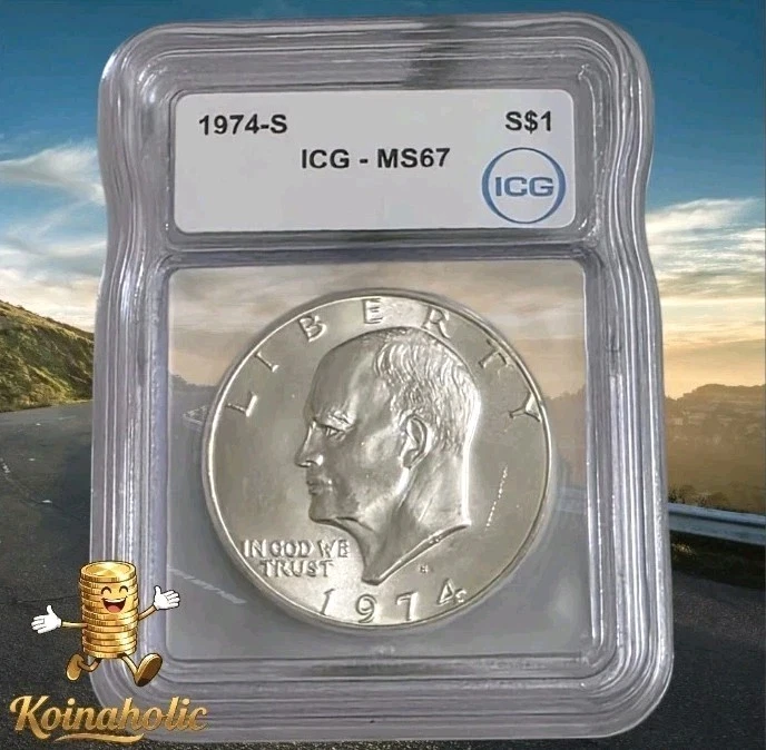 MS 67 Graded 1974 Eisenhower Dollars (1971-1978) for sale | eBay