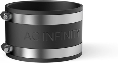 AC Infinity Geräuschreduzierende Klemme, Rohrverbinder mit Edelstahlklemmen, 