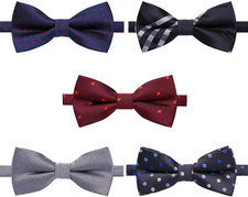 8 PACKS Elegant Adjustable Pre-tied Bow Ties for Men Boys 1 4 5 6 8 Pack for op