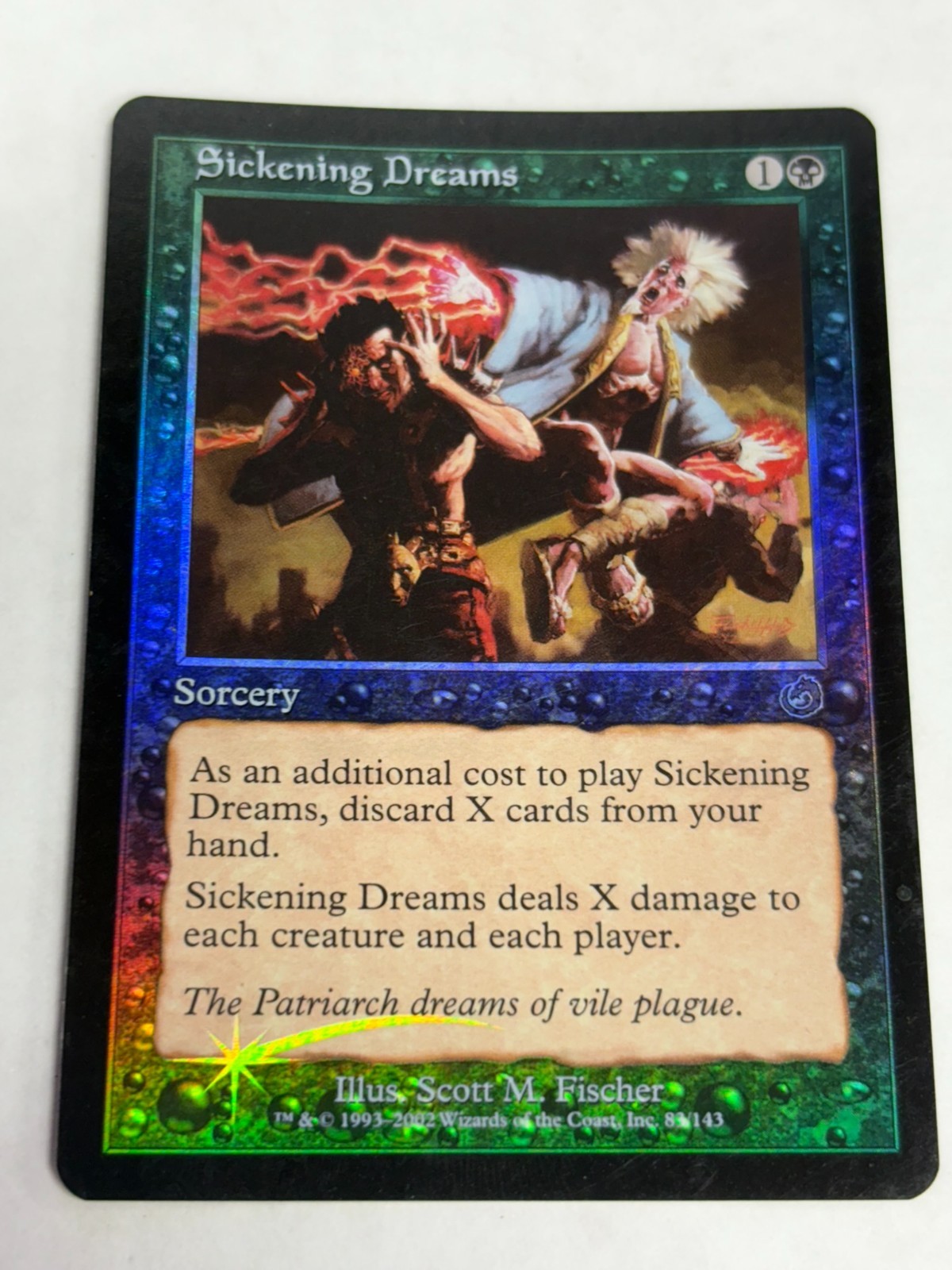 Sickening Dreams 2002 Torment FOIL Black Uncommon Sorcery MTG LP/NM