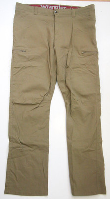 Wrangler Brown Solid Mens Dress Pants 38'' Waist X 32'' Inseam Nylon Elastane NN19