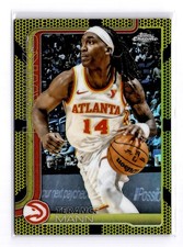 2025 Topps Chrome Terance Mann #9 Yellow Basketball /275 Refractor Atlanta Hawks