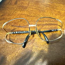 Christian Dior 2250 Vintage Gold Metal Full Rim Eyeglass Frames 49mm Austria