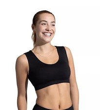 Reggiseno Tommie in rame con supporto superiore schiena senza cuciture nero taglia large