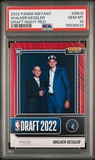 PSA 10 Walker Kessler '22 Panini Instant #DN19 Rookie Card Draft Night-Red 18/25
