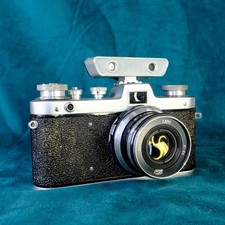FED Zarya (Type 1) Vintage 1960 Soviet Viewfinder Camera With Lens & Rangefinder