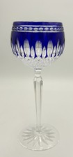 Waterford Crystal Clarendon Cobalt Blue Hock Wine Glass Goblet 8